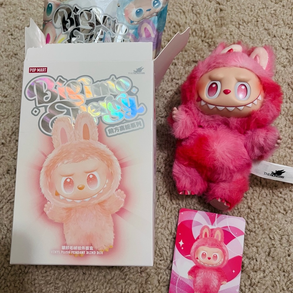 Authentic Pop Mart Big Into Energy Labubu - LOVE